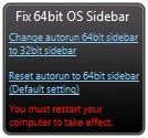 Fix 64 bit sidebar