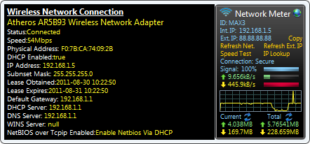 Windows 7 Network Meter 9.5 full