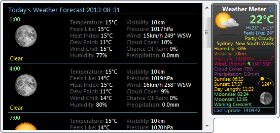 Weather Gadget For Vista